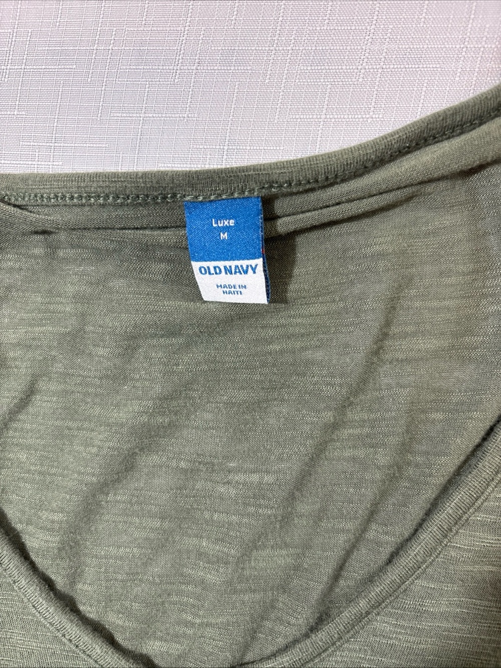 Old Navy Luxe Olive Scoop Neck Tee